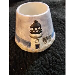 Yankee Candle Topper Lamp‎ Shade Lighthouse Beach Ocean